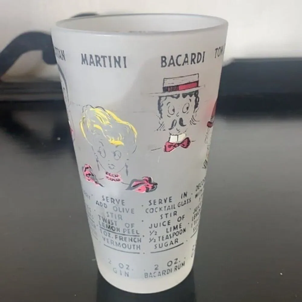 Vintage Cocktail Mixing Glass